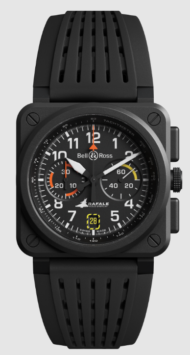 Bell & Ross BR-03 CHRONO RAFALE SOLO DISPLAY Replica Watch BR0394-RSD-CE/SRB